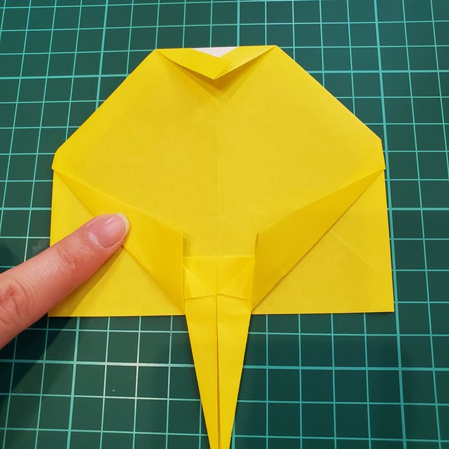 折り紙で金魚すくいのポイの折り方作り方(20)