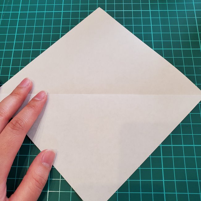 折り紙で金魚すくいのポイの折り方作り方(3)