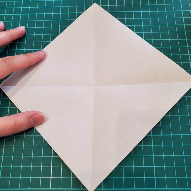 折り紙で金魚すくいのポイの折り方作り方(5)
