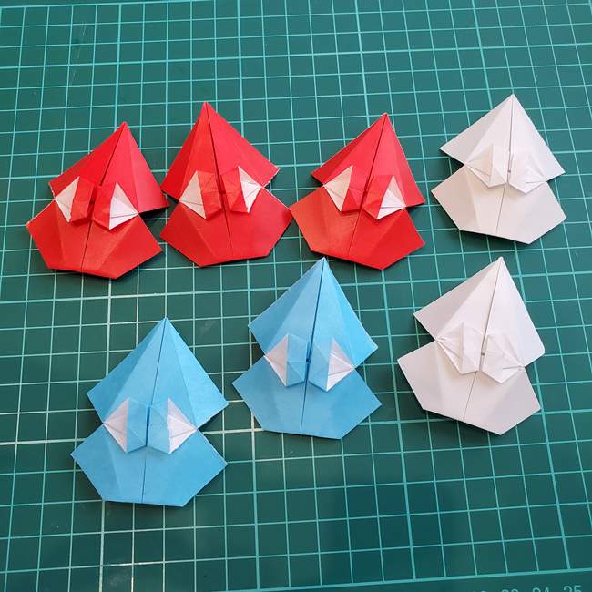 折り紙のビーチパラソルの折り方作り方①パーツ(24)