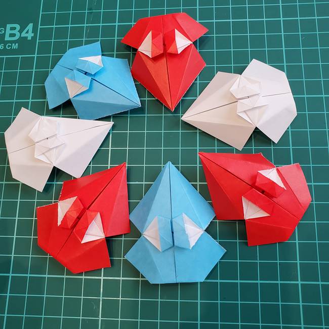 折り紙のビーチパラソルの折り方作り方②完成(1)