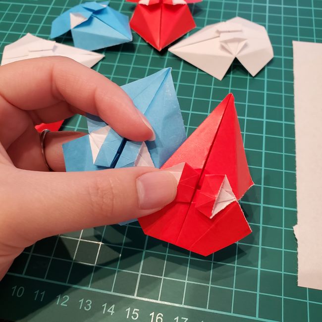 折り紙のビーチパラソルの折り方作り方②完成(3)