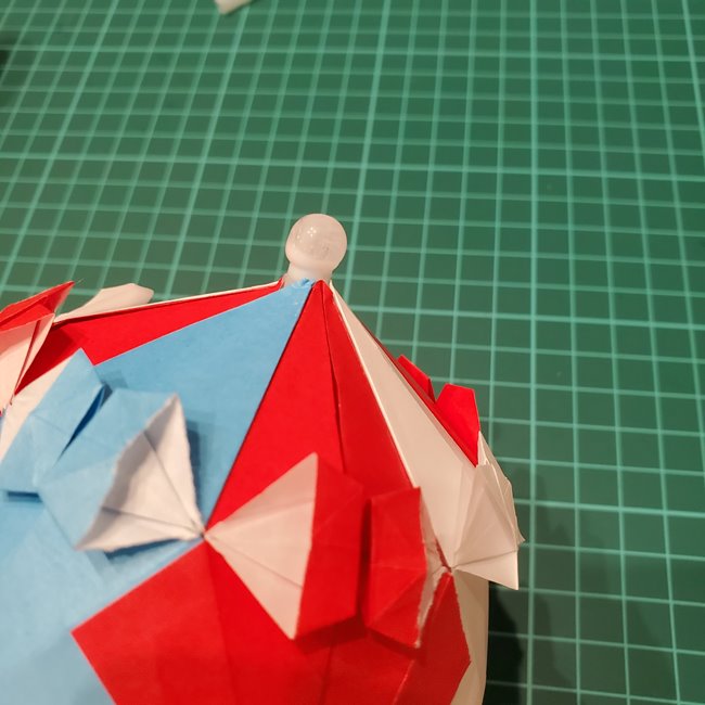 折り紙のビーチパラソルの折り方作り方②完成(8)