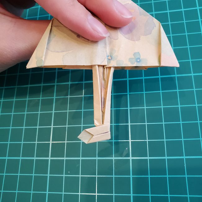 折り紙の傘 一枚で簡単 平面の折り方作り方②柄(16)