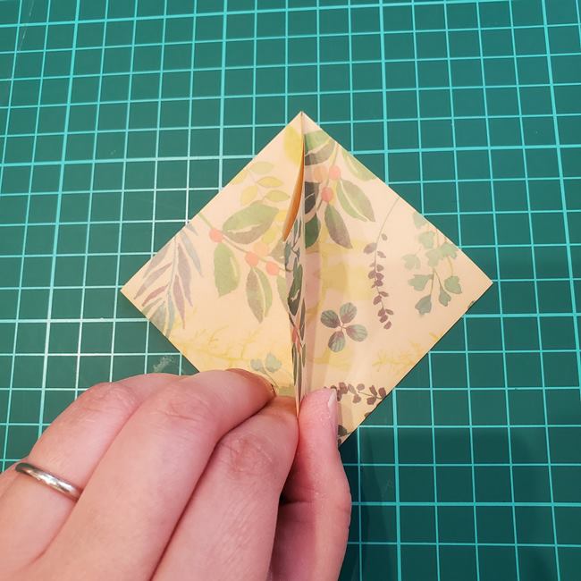 折り紙の傘 開くし動く折り方作り方①傘(11)