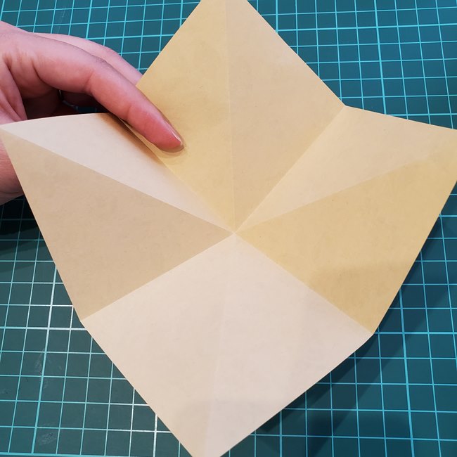 折り紙の傘 開くし動く折り方作り方①傘(9)