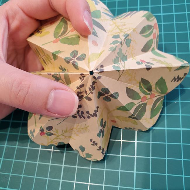 折り紙の傘 開くし動く折り方作り方③組み立て(13)