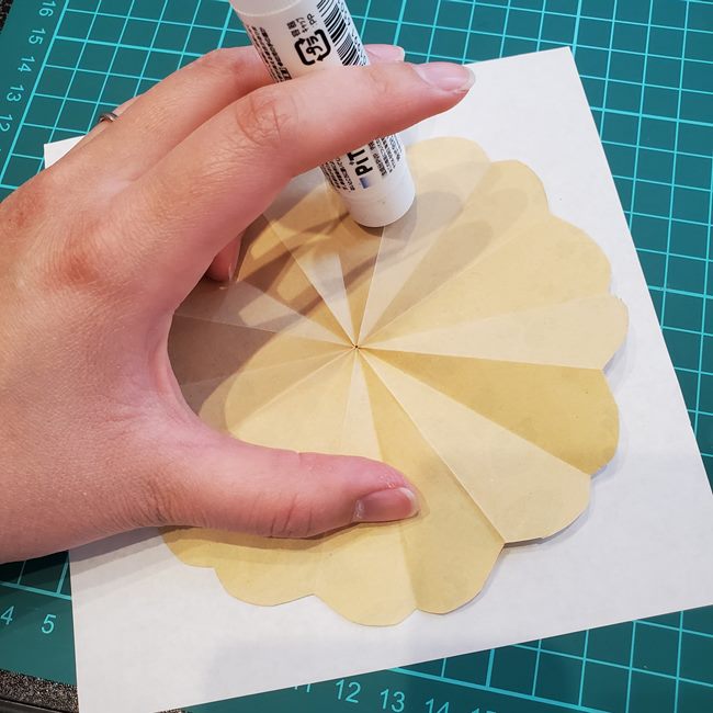 折り紙の傘 開くし動く折り方作り方③組み立て(15)