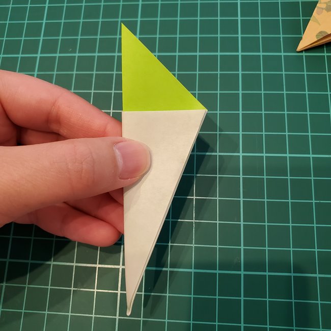 折り紙の傘 開くし動く折り方作り方③組み立て(3)