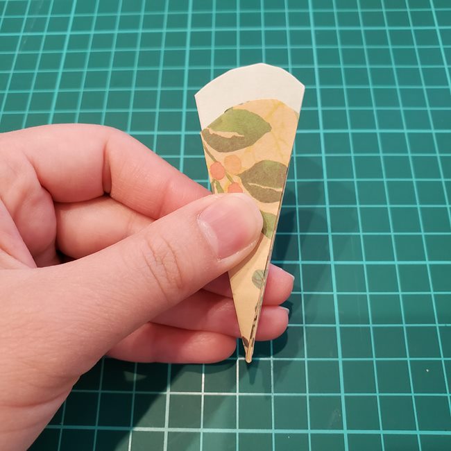 折り紙の傘 開くし動く折り方作り方③組み立て(5)