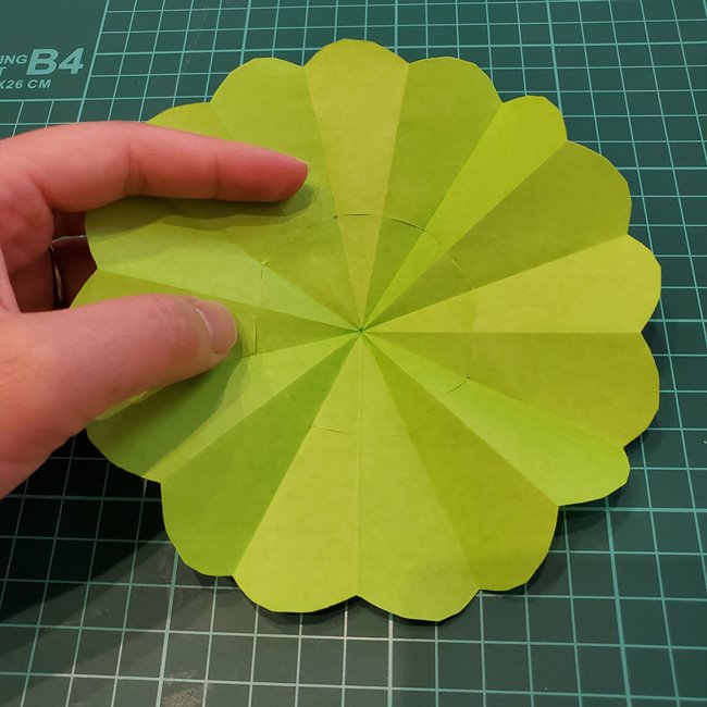 折り紙の傘 開くし動く折り方作り方③組み立て(8)