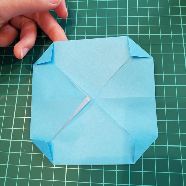 折り紙の金魚鉢の折り方作り方①パーツ1(8)