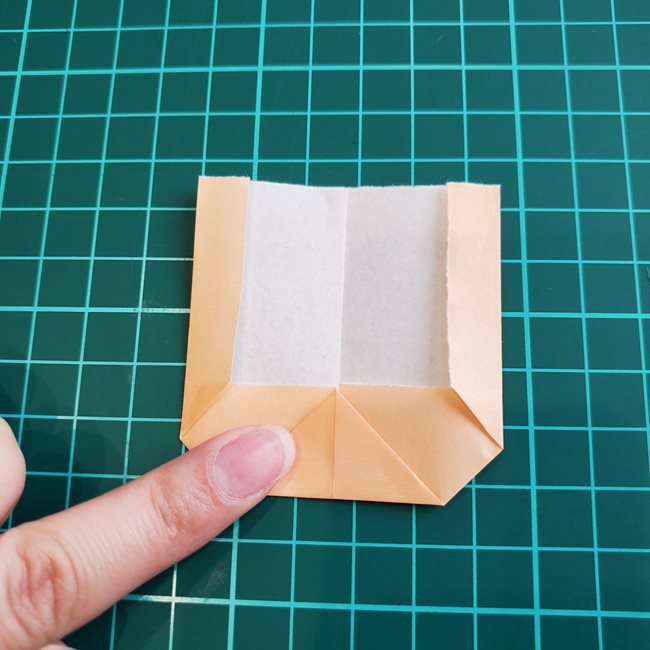 釘崎野薔薇の折り紙 折り方作り方①顔(6)