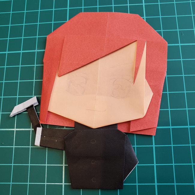 釘崎野薔薇の折り紙 折り方作り方⑤完成(12)