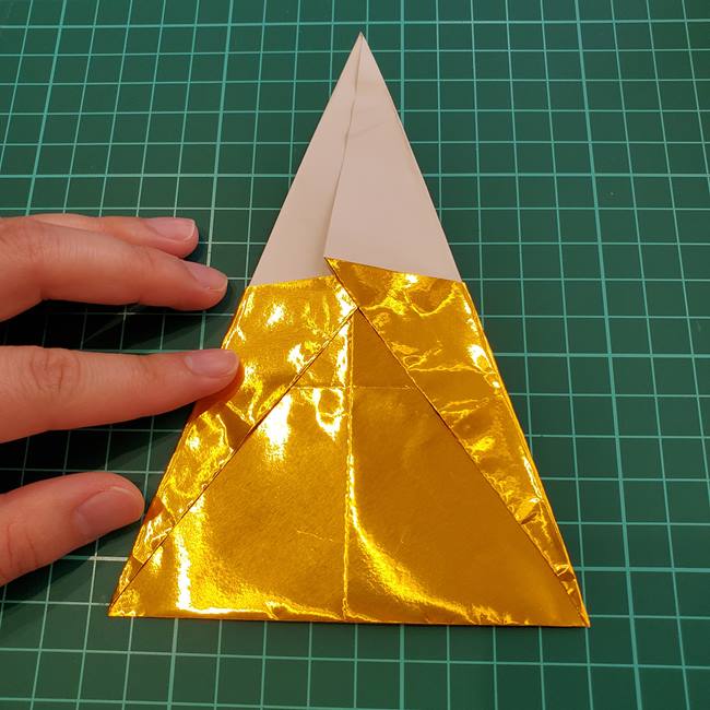 妖怪ウォッチの折り紙 ゴルニャンの折り方作り方(9)