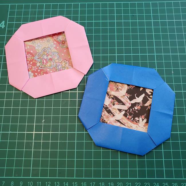 七夕飾りの折り紙 かわいいし簡単な吊るし飾りの作り方①リース(5)