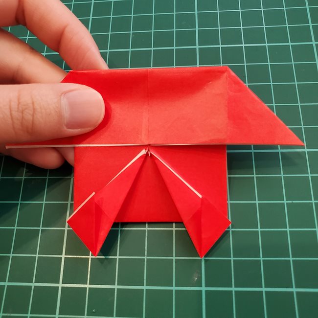ジバニャンの折り紙 全身で体までの折り方作り方②体(12)