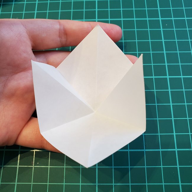 いちごの花の折り紙の折り方は簡単♪作り方(10)