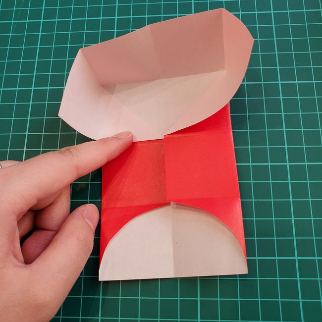 ジバニャンの折り紙 全身で体までの折り方作り方①顔(13)