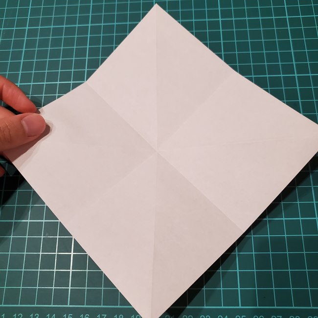 折り紙の花 簡単に一枚で立体的につくる作り方折り方(9)