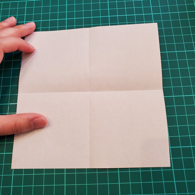 ジバニャンの折り紙 全身で体までの折り方作り方①顔(5)