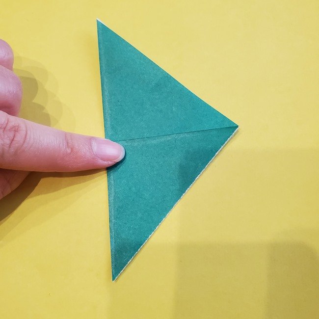 いちごのへたの折り紙｜簡単な折り方作り方(4)