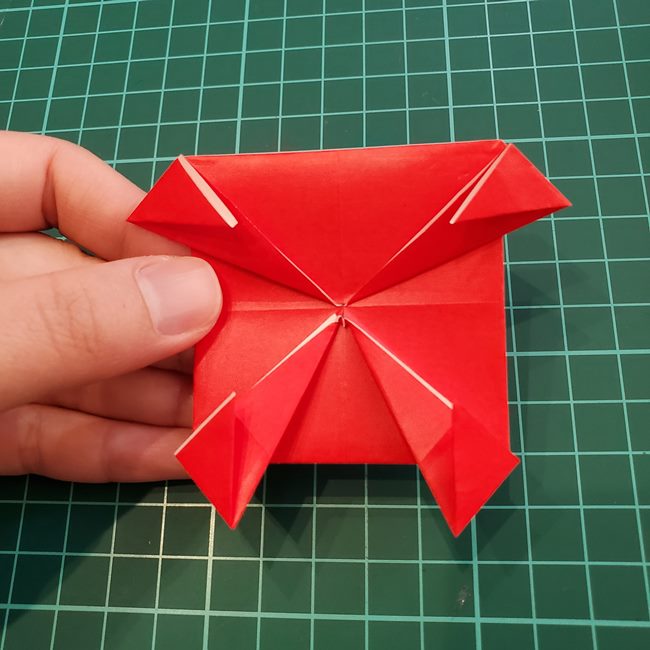 ジバニャンの折り紙 全身で体までの折り方作り方②体(15)