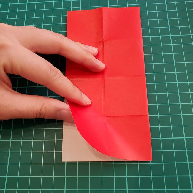ジバニャンの折り紙 全身で体までの折り方作り方①顔(9)