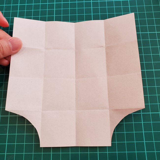 ジバニャンの折り紙 全身で体までの折り方作り方①顔(11)