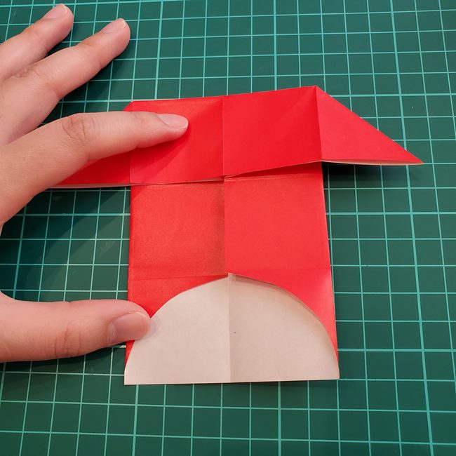 ジバニャンの折り紙 全身で体までの折り方作り方①顔(14)