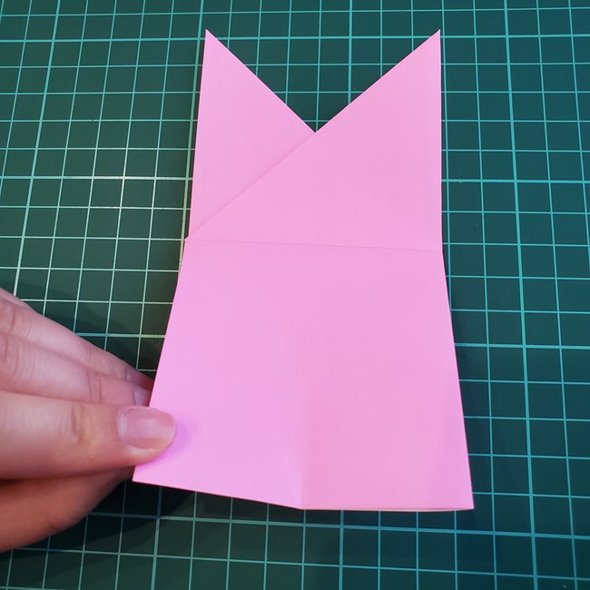 折り紙の花 簡単一枚のチューリップの作り方折り方(11)