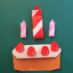 誕生日の折り紙 ろうそくの作り方折り方は簡単！平面だからケーキの飾り付けにもピッタリ♪