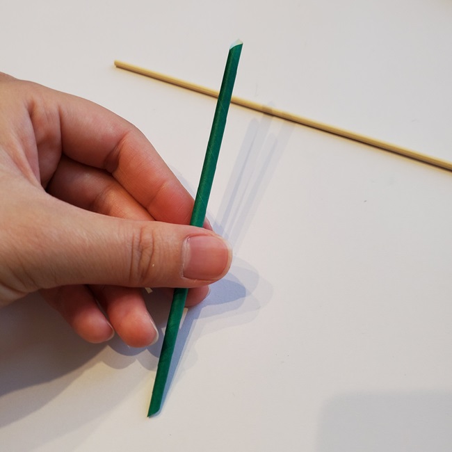 いちごの折り紙 立体的でも簡単な作り方折り方②へた(15)