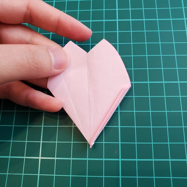 折り紙の花 簡単に一枚で桜をつくる作り方折り方(25)