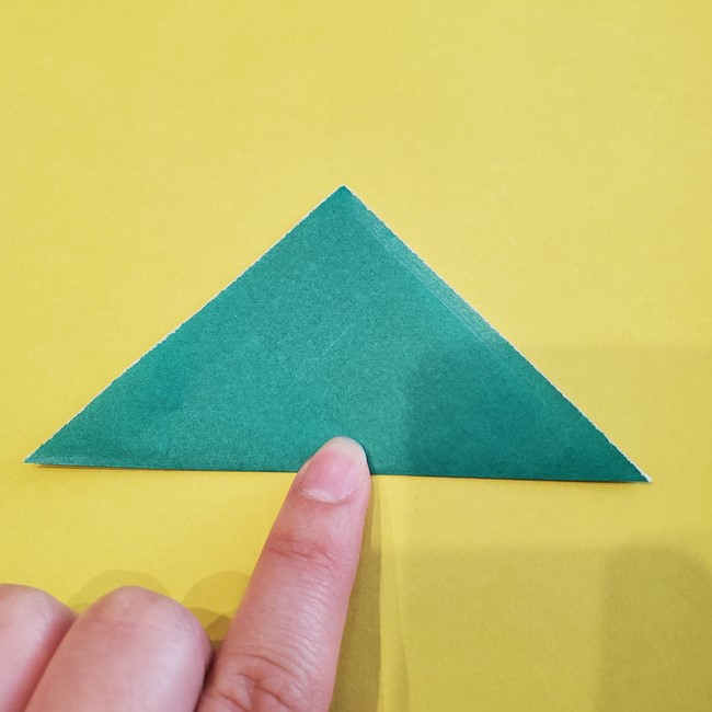 いちごのへたの折り紙｜簡単な折り方作り方(2)