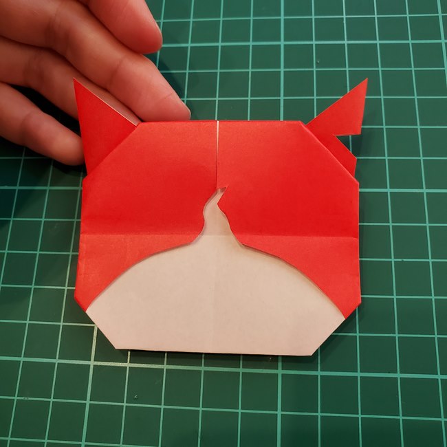 ジバニャンの折り紙 全身で体までの折り方作り方④完成(12)