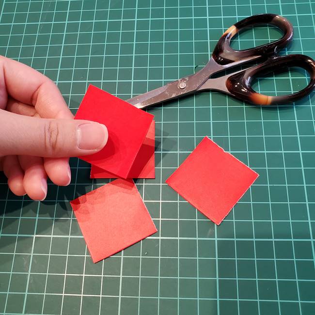 折り紙 ハッピーバースデーケーキの折り方作り方②いちご(5)