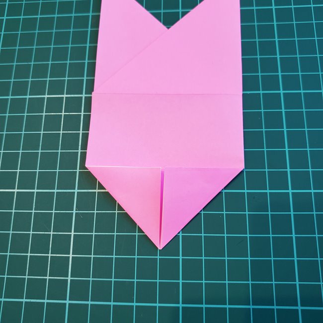 折り紙の花 簡単一枚のチューリップの作り方折り方(12)