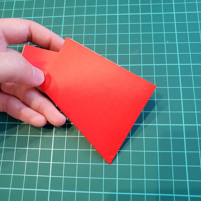 折り紙の花 簡単に一枚で平面に切る切り方折り方(6)