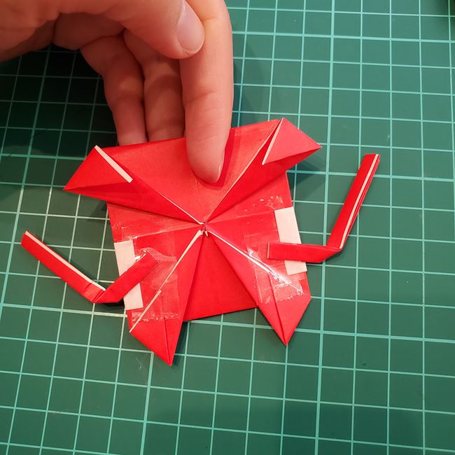 ジバニャンの折り紙 全身で体までの折り方作り方④完成(6)