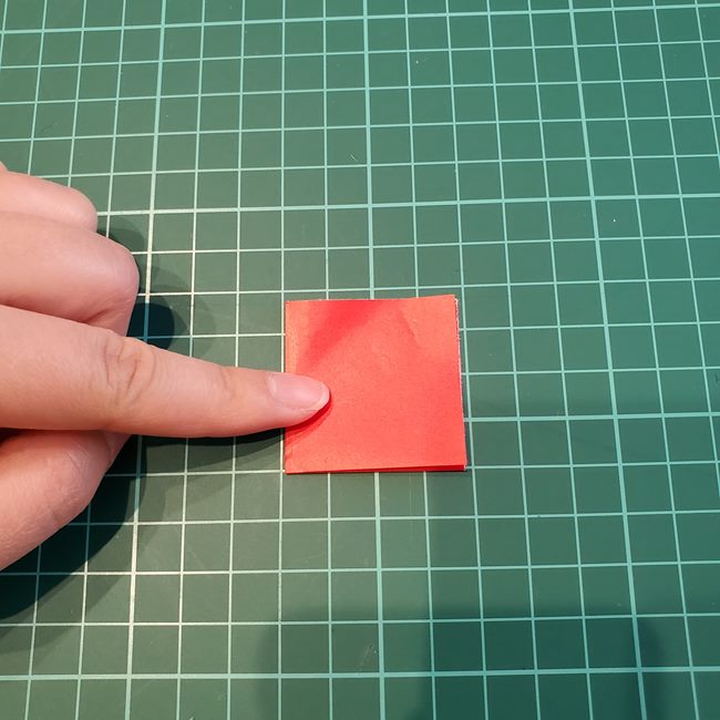 折り紙 ハッピーバースデーケーキの折り方作り方②いちご(3)