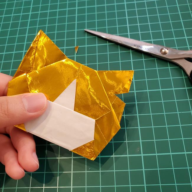 妖怪ウォッチの折り紙 ゴルニャンの折り方作り方(23)