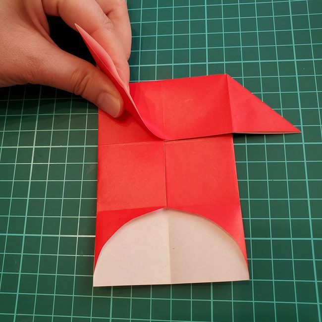 ジバニャンの折り紙 全身で体までの折り方作り方①顔(15)