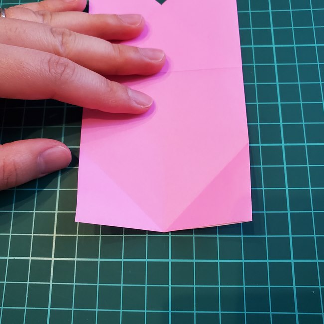 折り紙の花 簡単一枚のチューリップの作り方折り方(13)