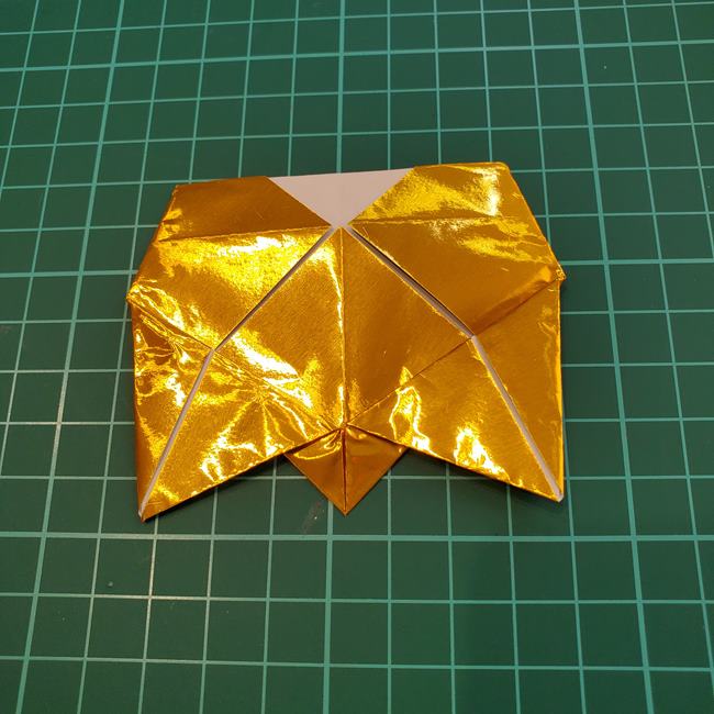 妖怪ウォッチの折り紙 ゴルニャンの折り方作り方(20)