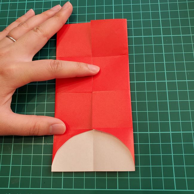 ジバニャンの折り紙 全身で体までの折り方作り方①顔(12)