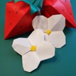 いちごの花の折り紙の折り方は簡単！苺(イチゴ)の白い花を手作り