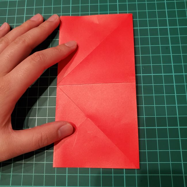 折り紙の花 簡単に一枚で立体的につくる作り方折り方(8)
