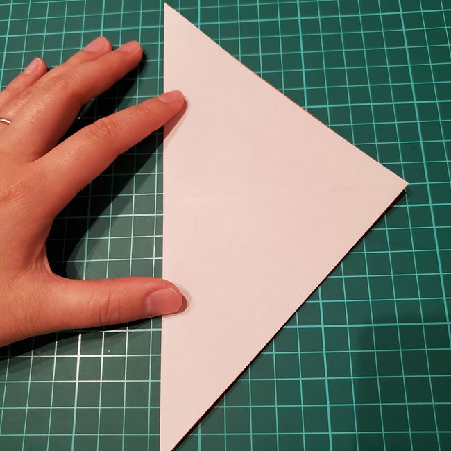 折り紙の花 簡単に一枚で立体的につくる作り方折り方(4)