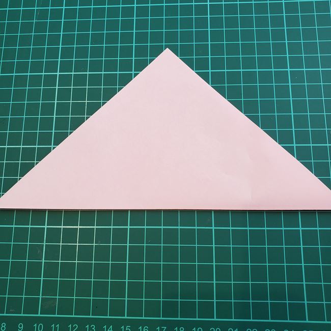 折り紙の花 簡単に一枚で桜をつくる作り方折り方(2)